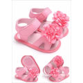 2017 neue ankunft Outdoor sommer Rosa infant fuß tragen breathable baby mädchen schuhe sandalen weiß kinder blume schuhe